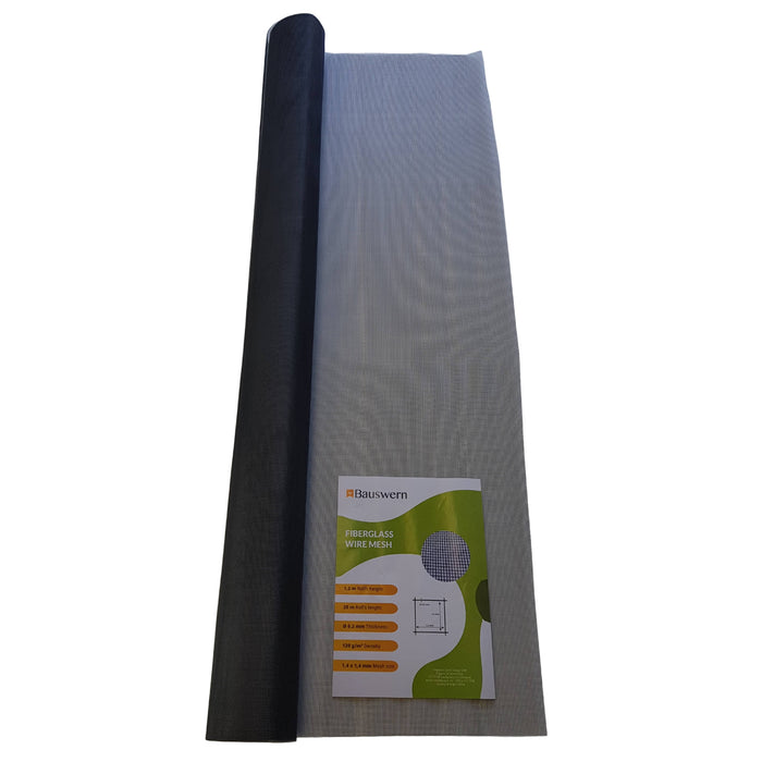 Bauswern Insect Screen 0,2 x 1,4 x 1,4 x 1200 mm, 25 m (Grey)