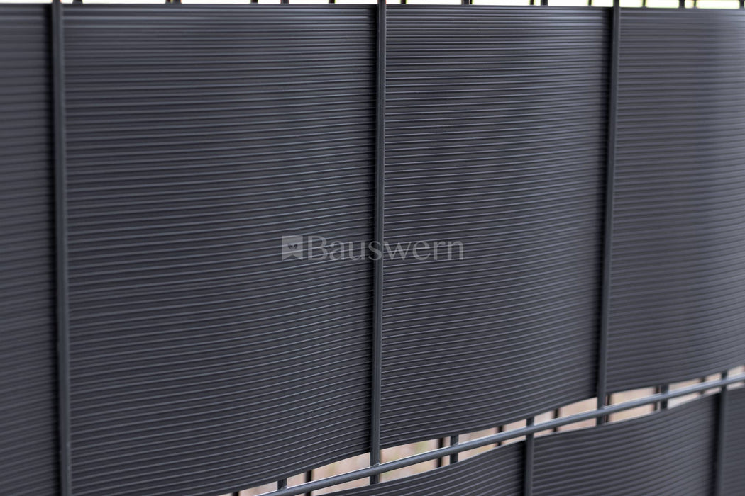 Bauswern Premium PP Privacy Screen Strips 26 x 0,19 m (700 g/m²) RAL7016 (Grey)